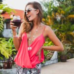 sexy stylish woman fashion party outfit summer