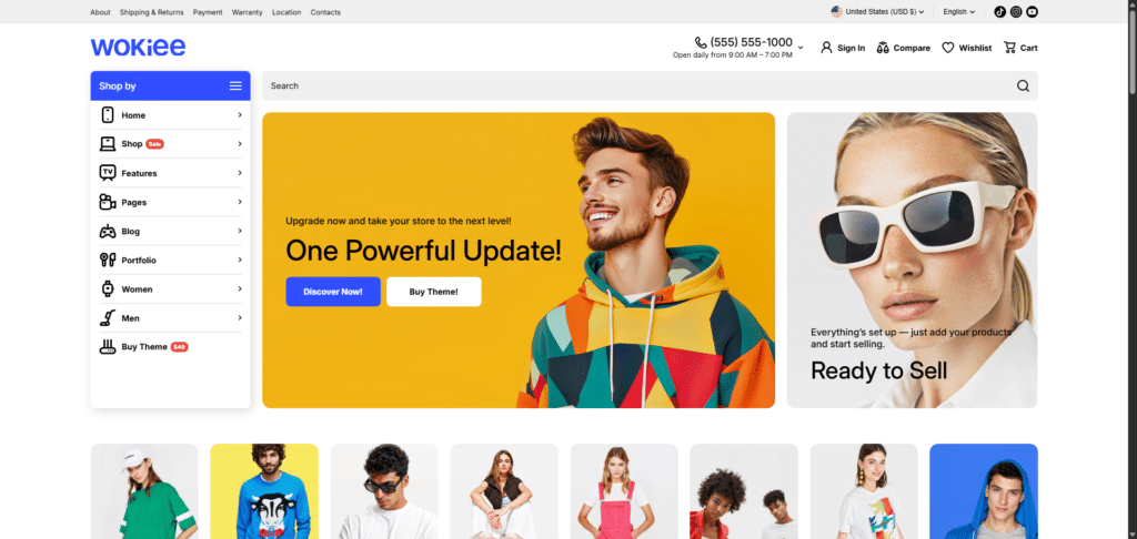 Wokiee Shopify Theme Free Download v3.3.0