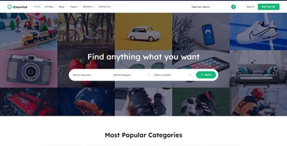 dClassified WordPress Theme Free Download
