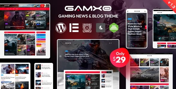 Gamxo WordPress Theme Free Download 2.0.6