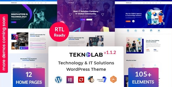 Teknolab WordPress Theme Free Download 1.1.7